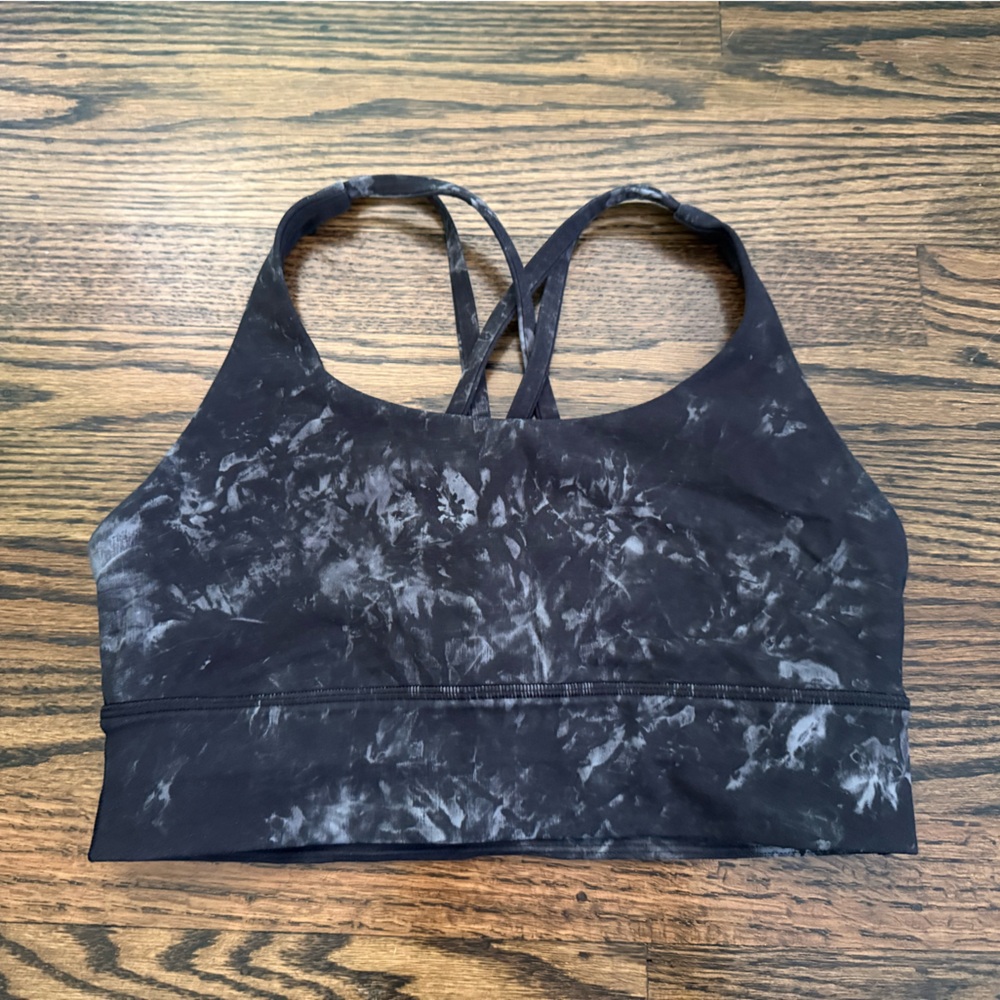 lululemon athletica Black Tie-Dye Sports Bra